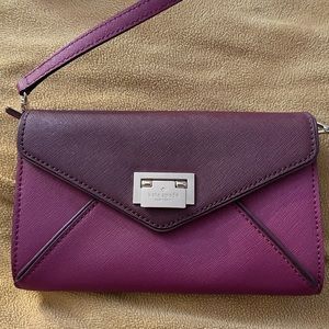 Kate spade “envelope” crossbody bag. Plumpish Rasberry color. Slim style